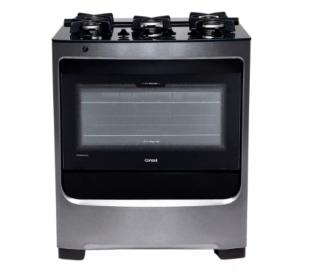 Fogão De Piso Consul 5 Bocas Cfs5var, Mesa De Vidro, Acendim